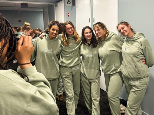 5 Recruitment Counselors pose for a quick photo